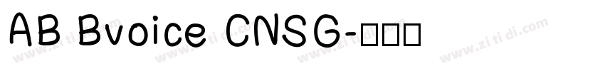 AB Bvoice CNSG字体转换